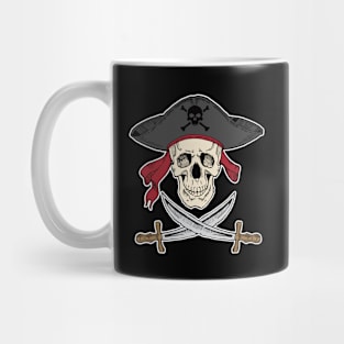 'Pirate With Two Swords' Awesome Pirate Gift Mug